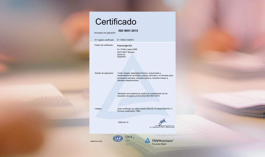 ¡Re-certificamos ISO 9001!